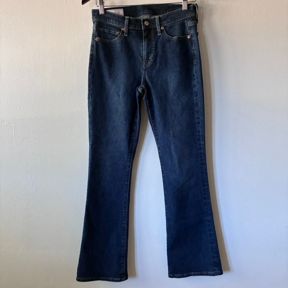 GAP Baby Boot Jeans Womens 27/4S Dark Wash Mid Rise Bootcut Stretch Denim